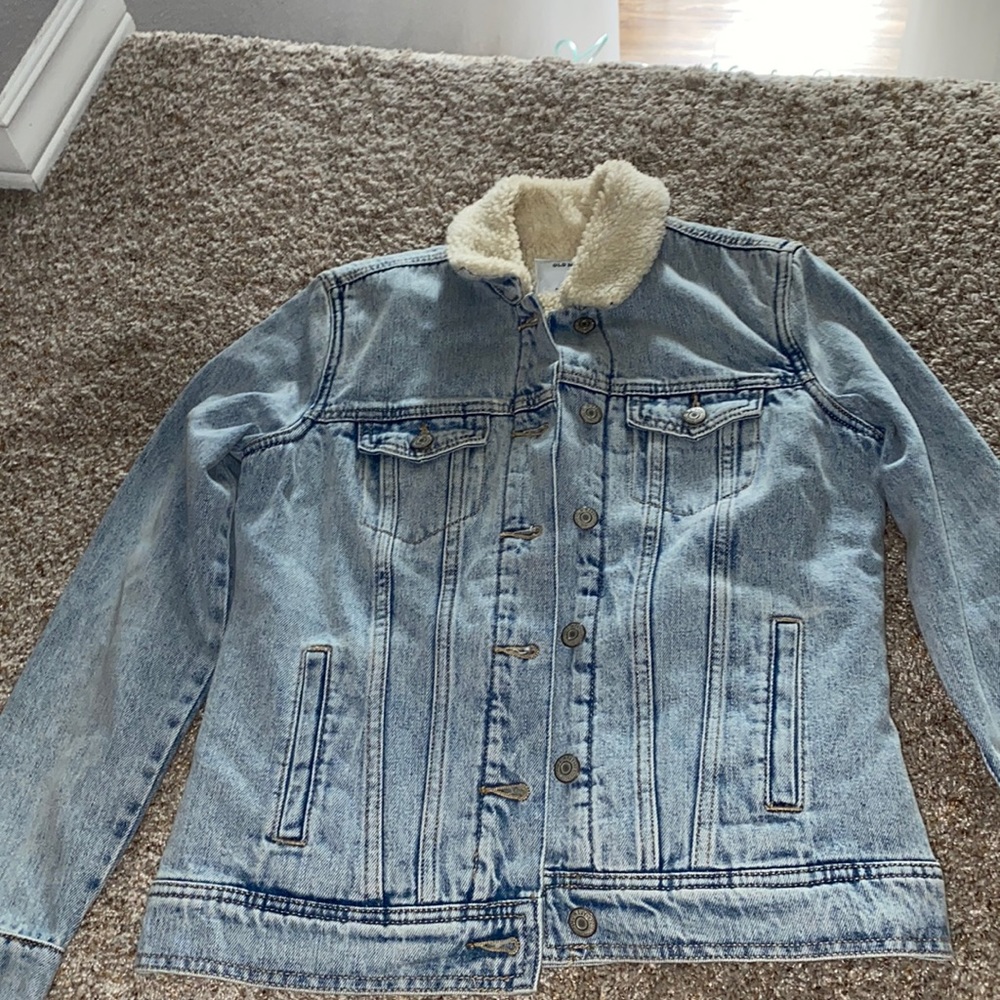 Old navy sherpa jean jacket